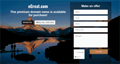 Desktop Screenshot of egreat.com